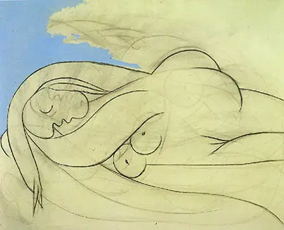 Lying Female Nude I Pablo Picasso